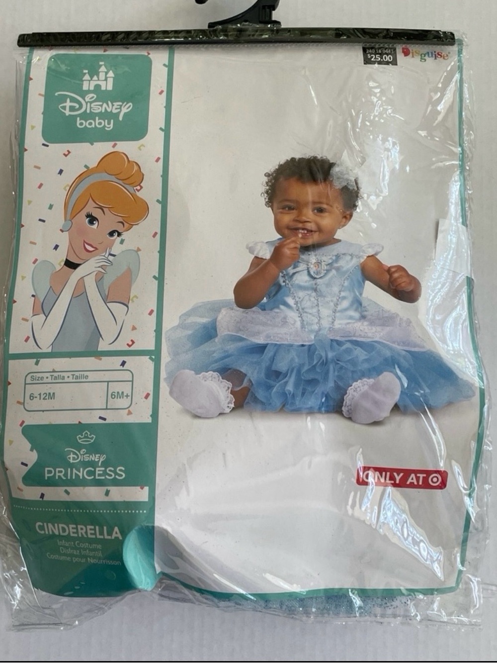 Infant Size 6M-12M Disney Princess Cinderella Halloween Costume Dress Blue NIB - Picture 1 of 4